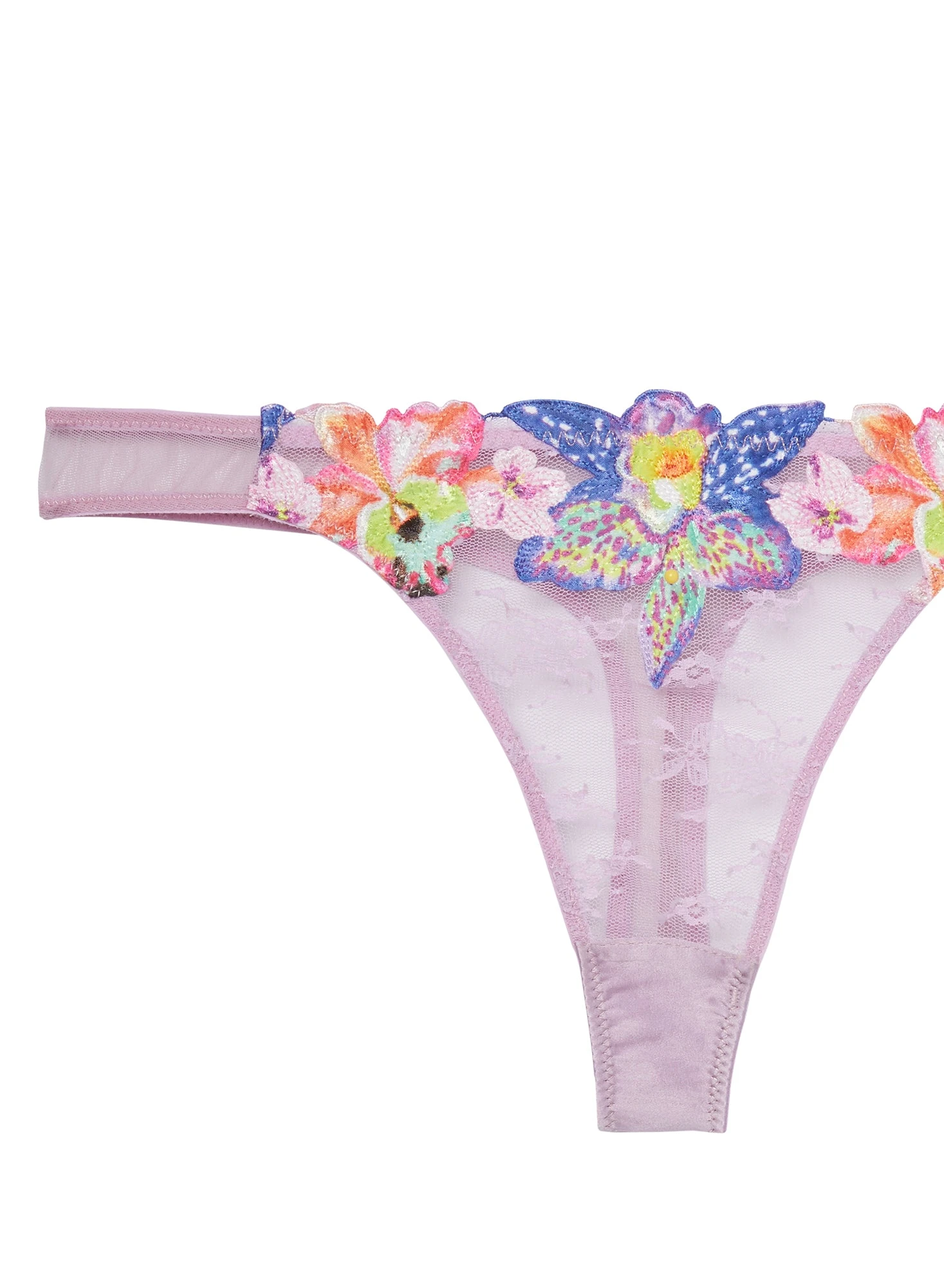 Fleur Du Mal Orchid Embroidery Thong 8 Fleur Du Mal Orchid Embroidery Thong - Image 8