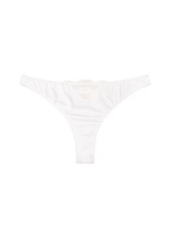 Fleur Du Mal Organic Cotton Thong 9 Fleur Du Mal Organic Cotton Thong -Sexy Wear Hub organiccottonthongivoryflat1
