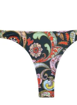 Fleur Du Mal High Leg Bikini Bottom -Sexy Wear Hub paisleybikinibottomflat1