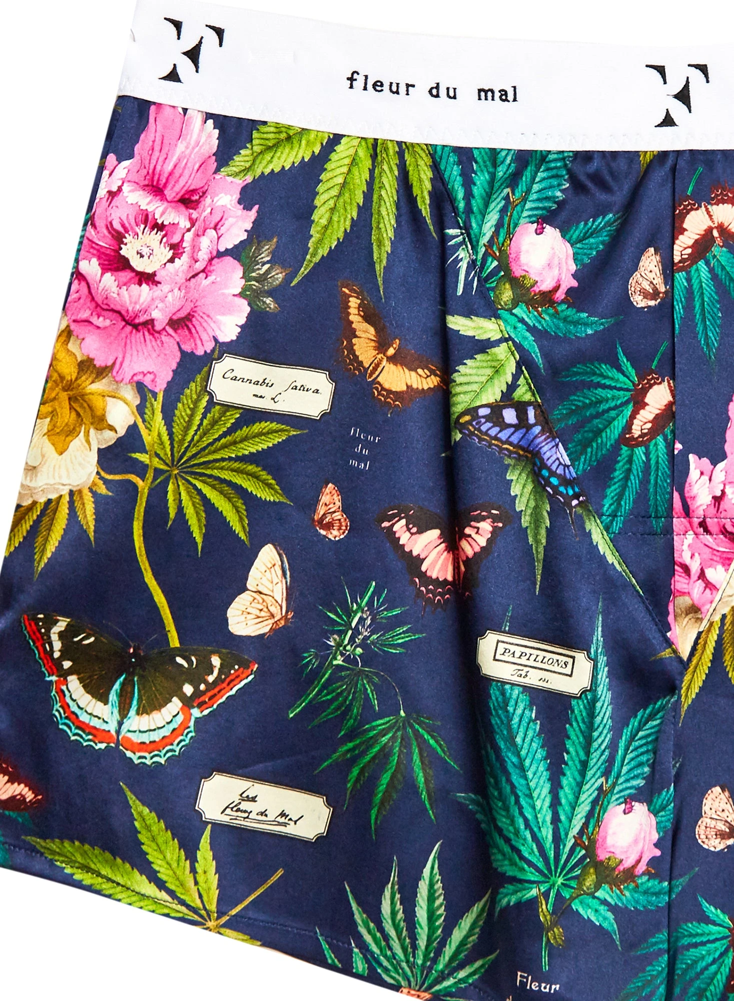 Fleur Du Mal Botanical Unisex Boxer Short 8 Fleur Du Mal Botanical Unisex Boxer Short - Image 8