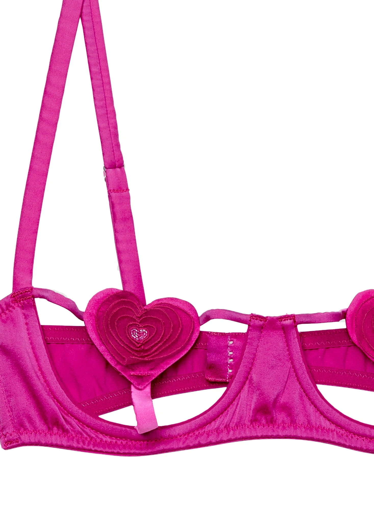 Fleur Du Mal Queen Of Hearts Balconette Bra 8 Fleur Du Mal Queen Of Hearts Balconette Bra - Image 8