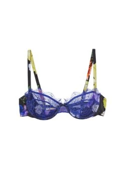 Fleur Du Mal Rose Lace Balconette -Sexy Wear Hub roselacebalconetteflat1