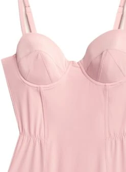 Fleur Du Mal Eco Luxe Jersey Bullet Bodysuit -Sexy Wear Hub rosepinkrecycledbsflat2