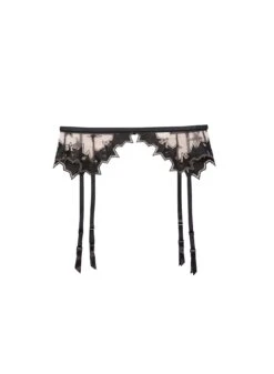 Fleur Du Mal Super Star Embroidery Garter Belt -Sexy Wear Hub stargarterflat1
