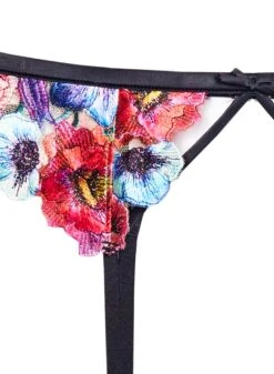 Fleur Du Mal Tuileries Embroidery Garter -Sexy Wear Hub tuileriesgarterflat2