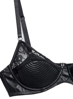 Fleur Du Mal Vegan Leather Bebe Bra -Sexy Wear Hub veganleatherbebebraflat2